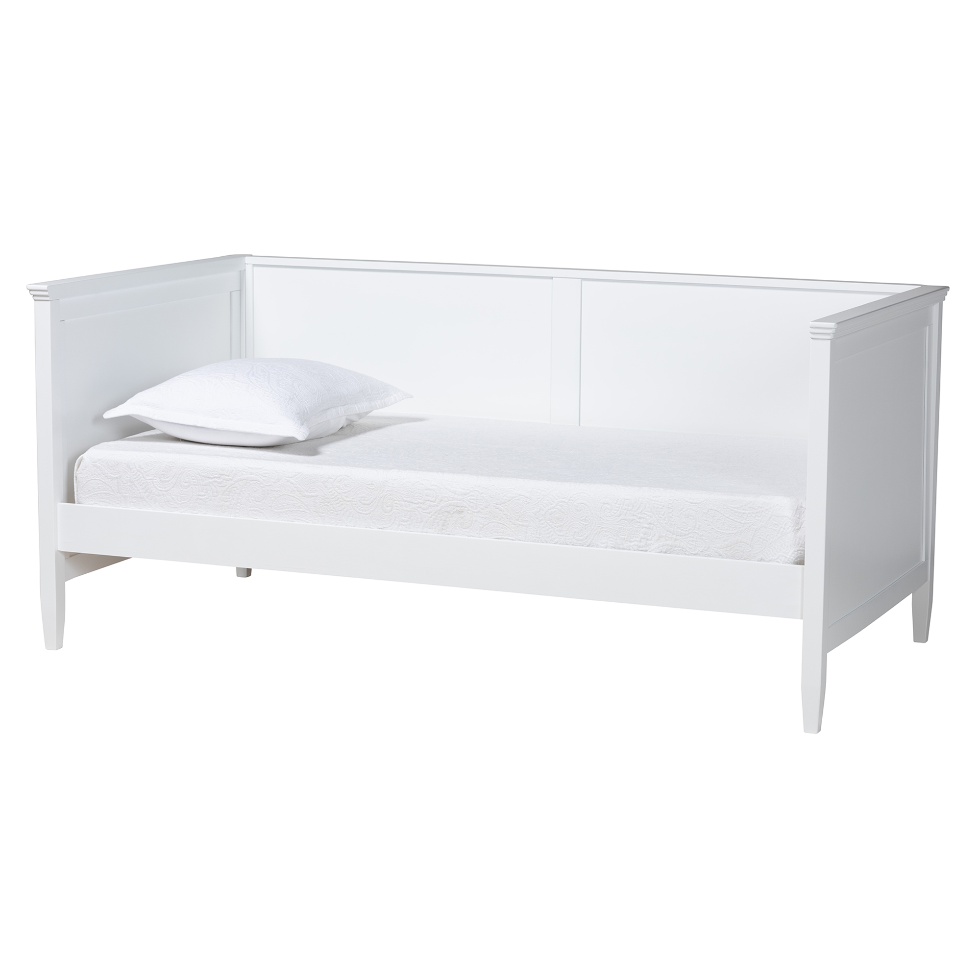 Baxton Studio Viva Classic and Traditional White Finished Wood Full Size Daybed